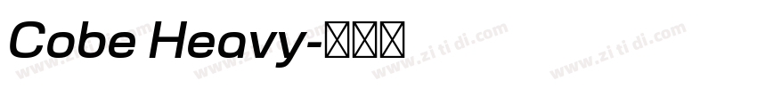 Cobe Heavy字体转换